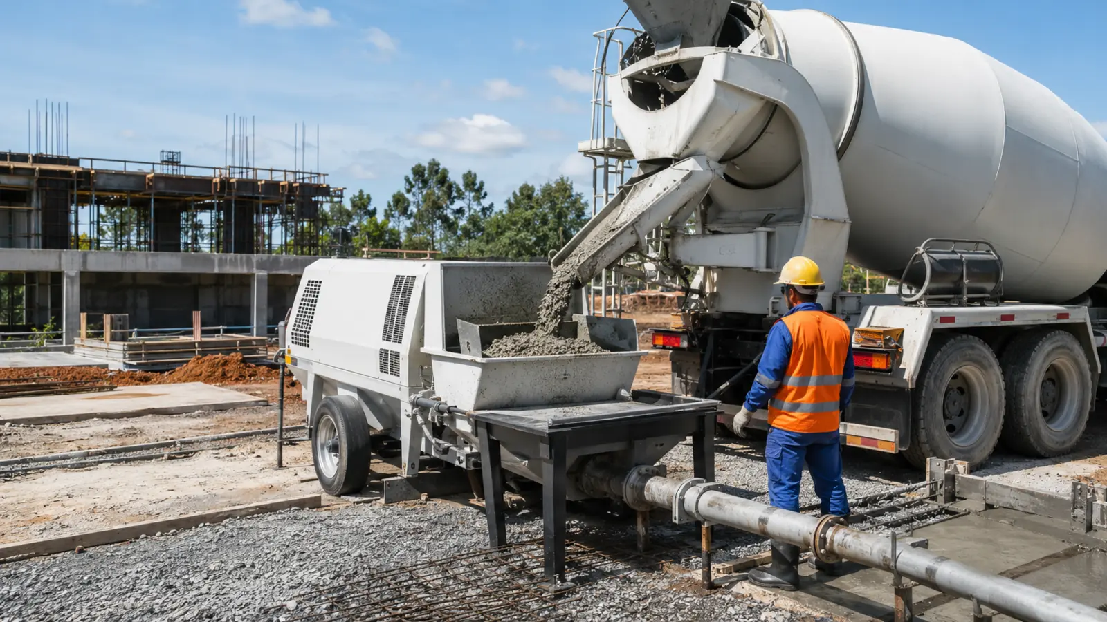 Bombeamento de concreto